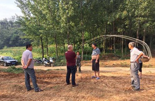 蔬菜大棚助力農(nóng)民脫貧，國貿(mào)援助項目正式動工